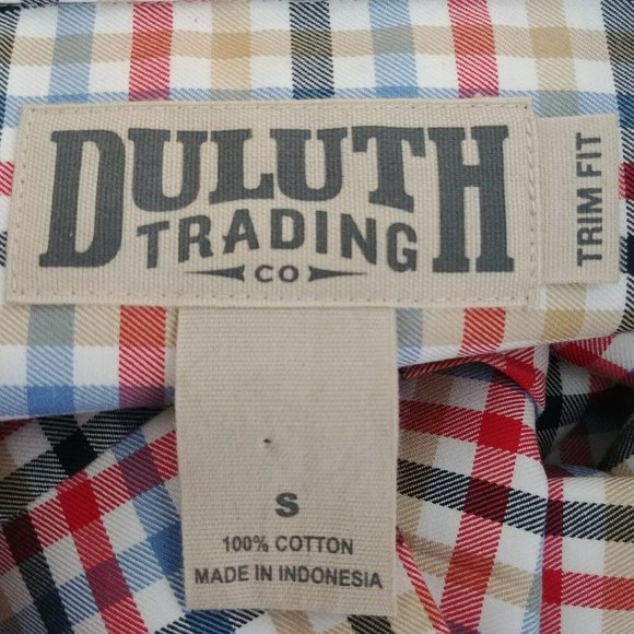 Duluth Trading Co. Men's Plaid Trim Fit Size Small - Picture 4 of 6